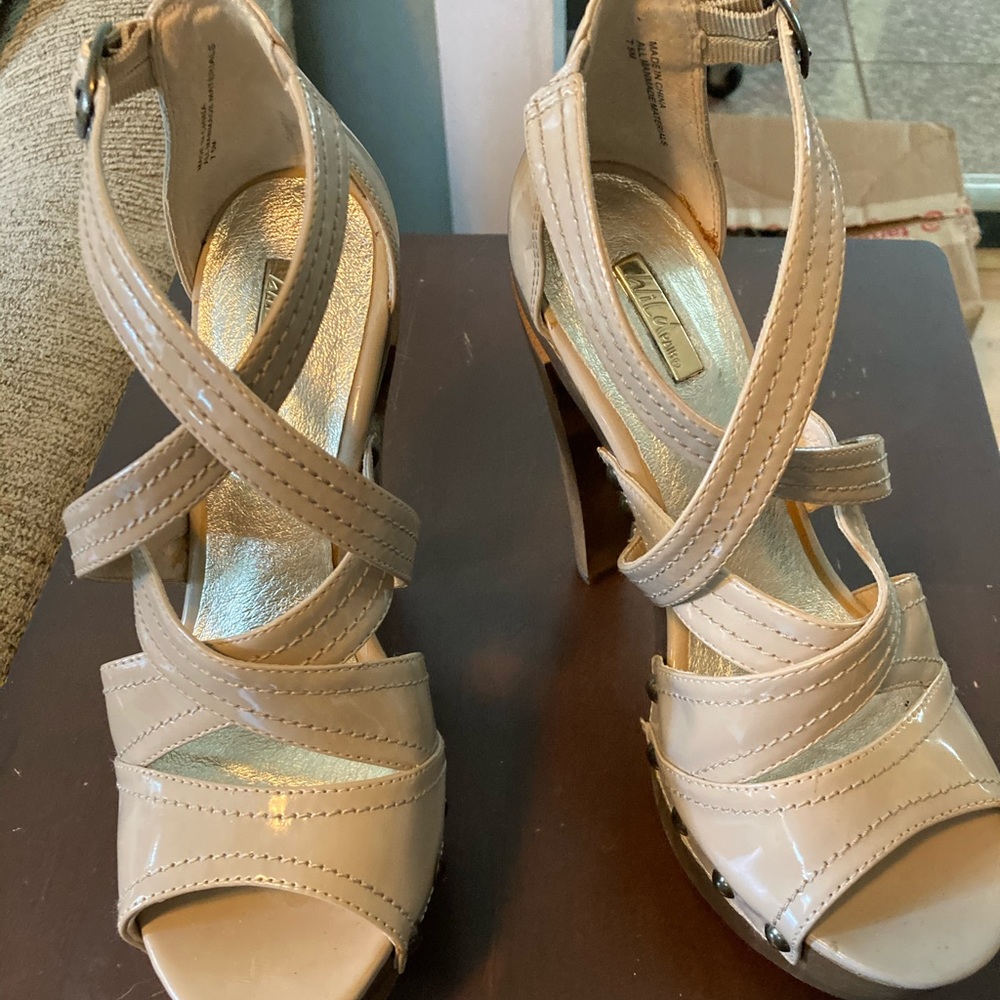 Wild pair 6 inch heals, 7.5 never worn, $50 paid80